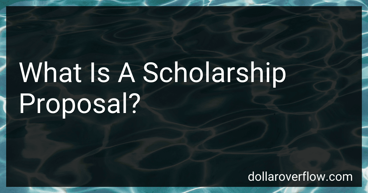What Is A Scholarship Proposal? image