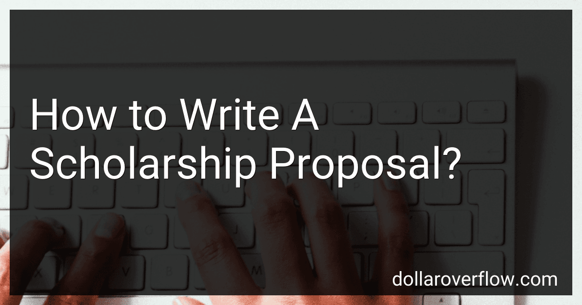 How to Write A Scholarship Proposal? image