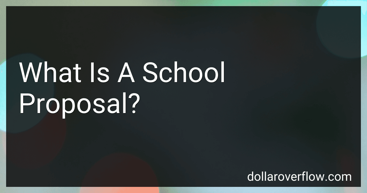 What Is A School Proposal? image
