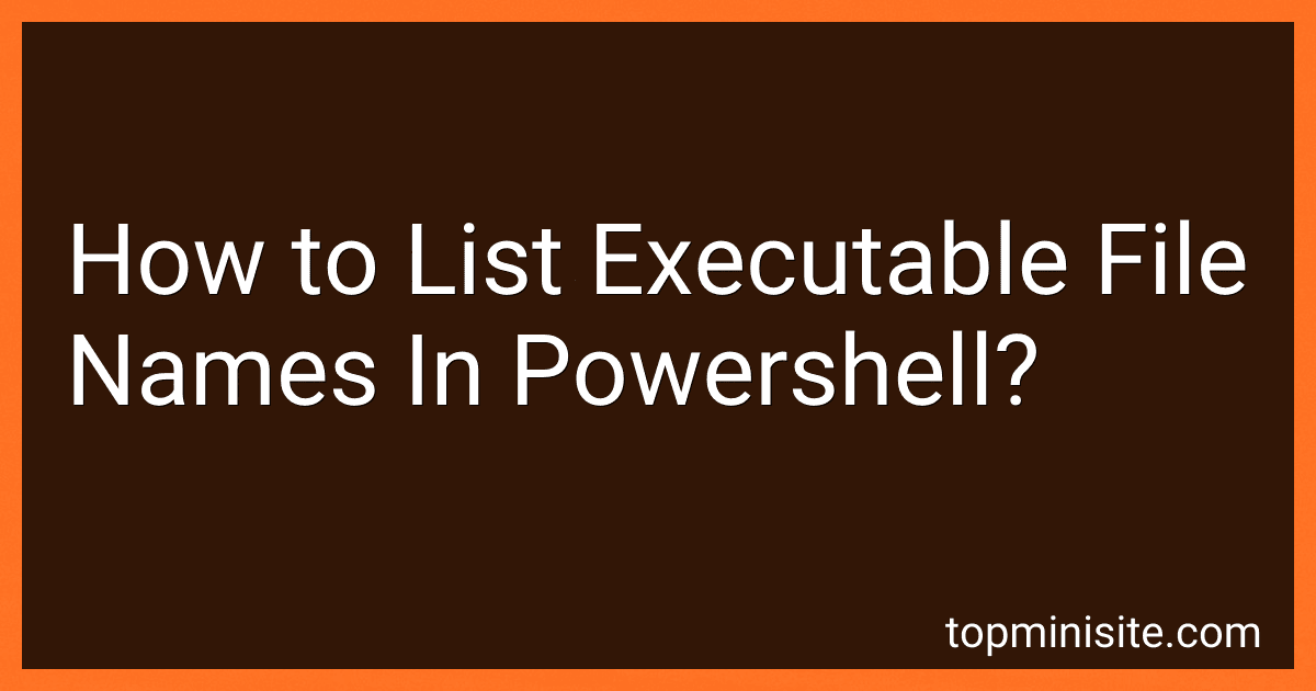 How to List Executable File Names In Powershell? preview