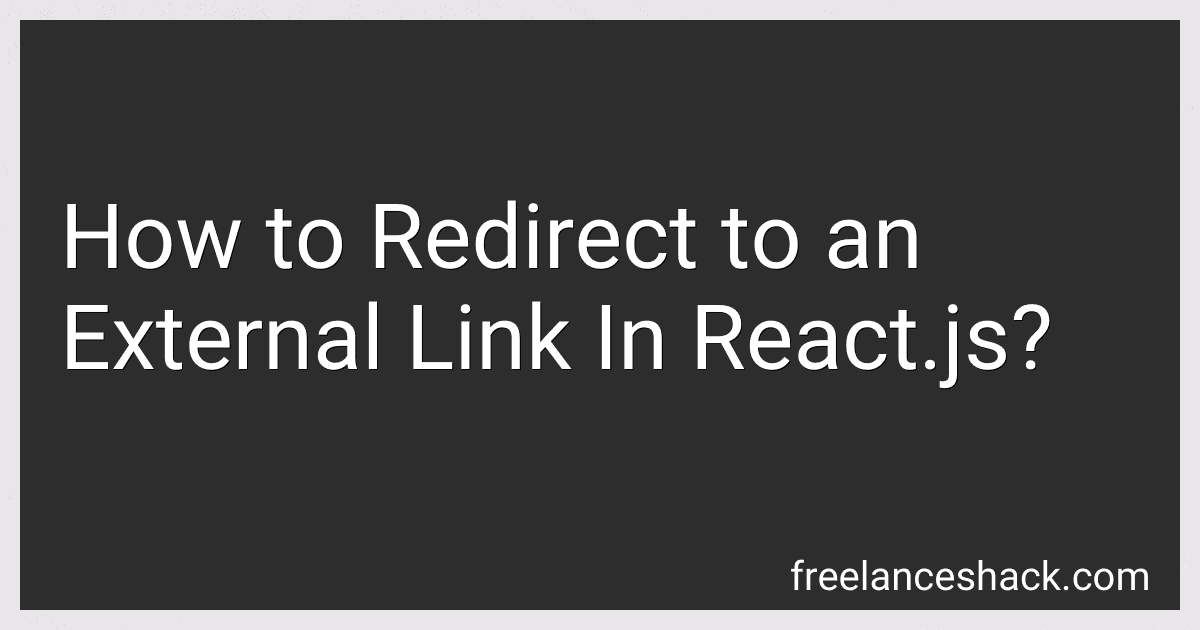 How to Redirect to an External Link In React.js? image