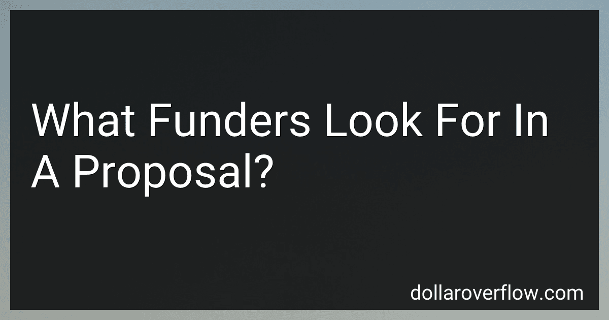 What Funders Look For In A Proposal? image