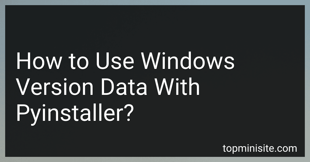 How to Use Windows Version Data With Pyinstaller? image