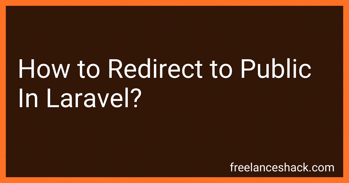 How to Redirect to Public In Laravel? preview