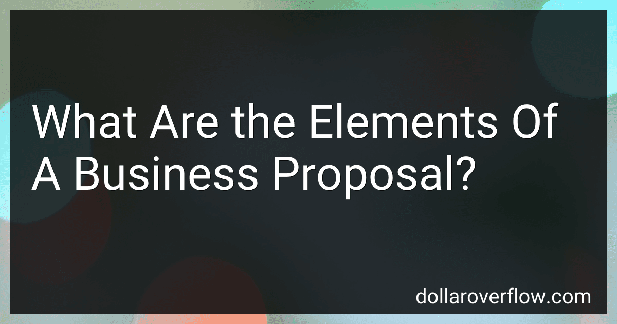 What Are the Elements Of A Business Proposal? image