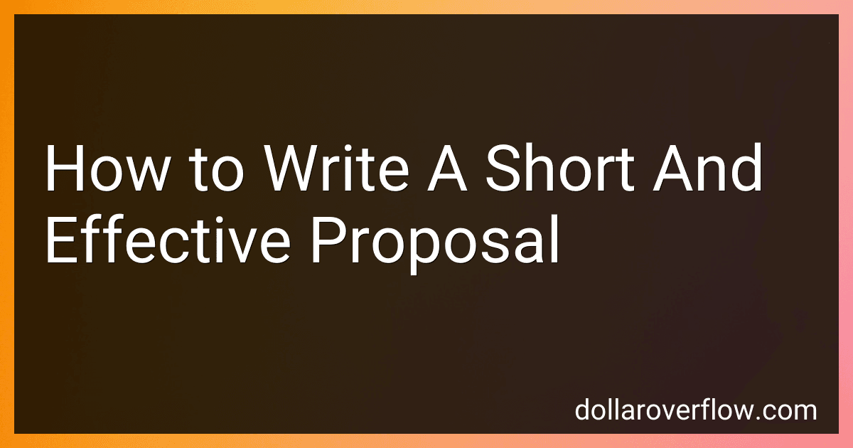 How to Write A Short And Effective Proposal image