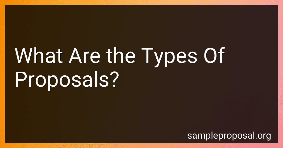 What Are the Types Of Proposals? image