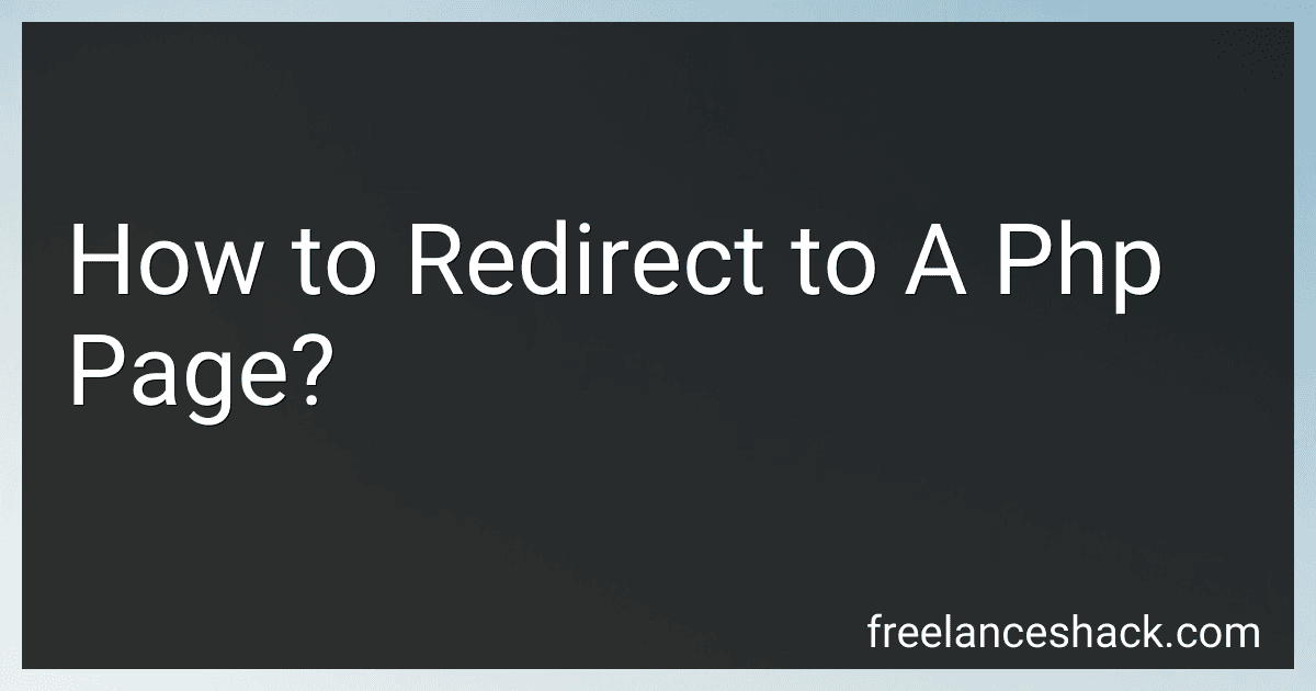 How to Redirect to A Php Page? preview