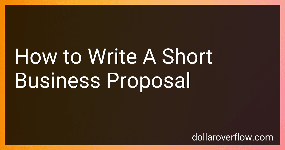 How to Write A Short Business Proposal image