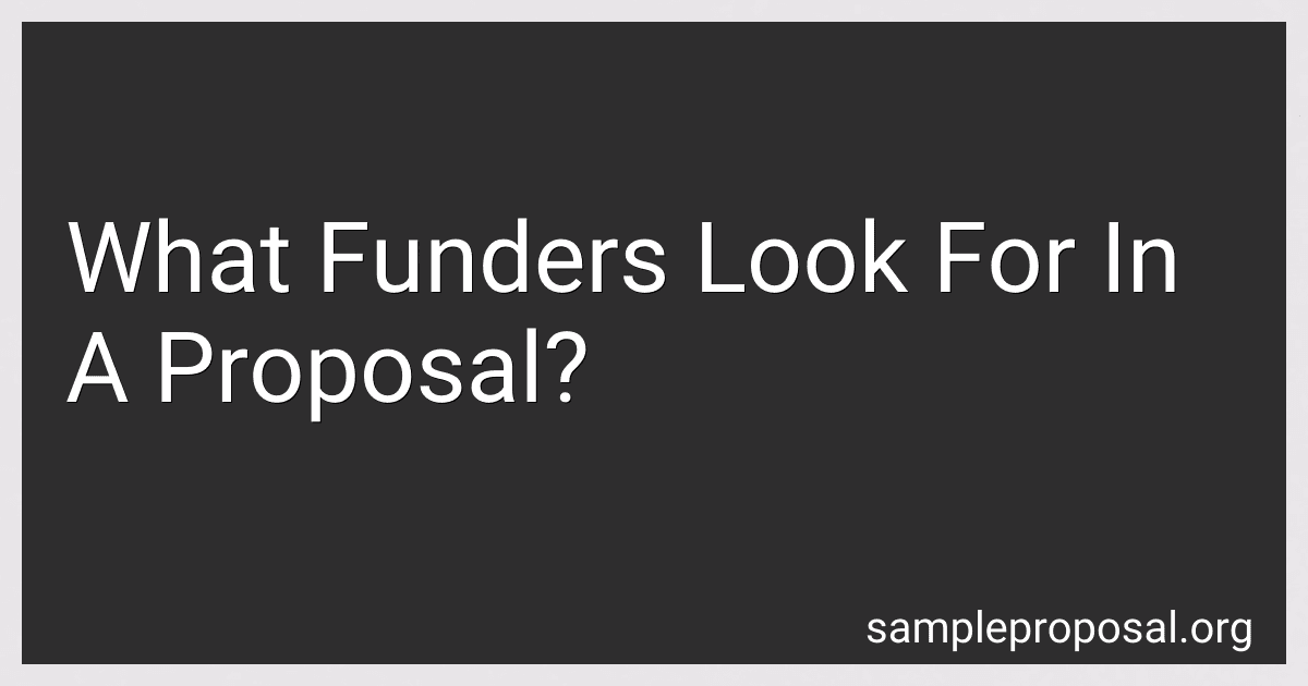 What Funders Look For In A Proposal? image