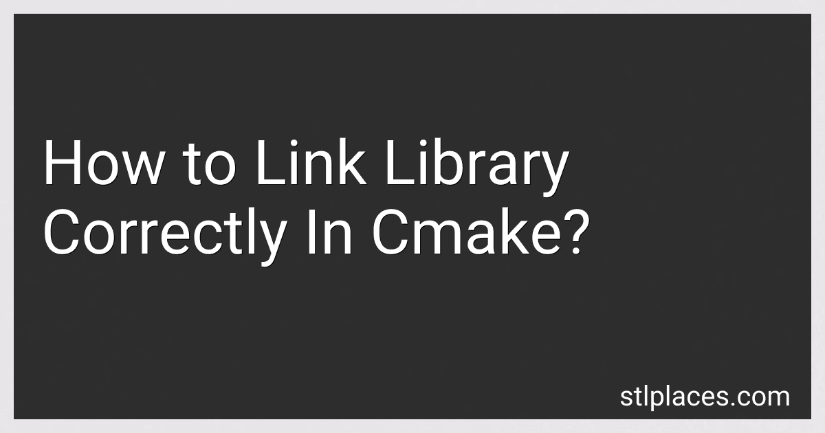 How to Link Library Correctly In Cmake? preview