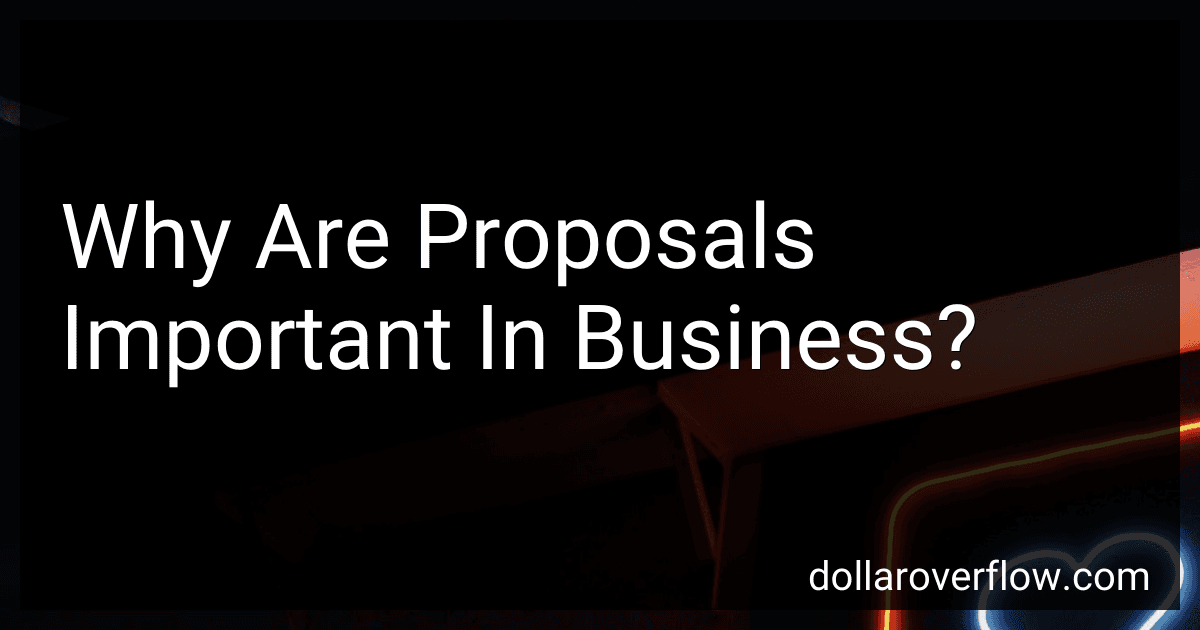 Why Are Proposals Important In Business? image