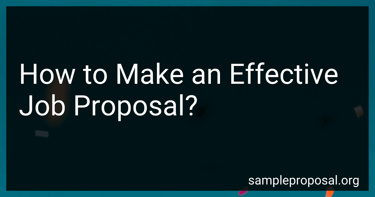 How to Make an Effective Job Proposal? image