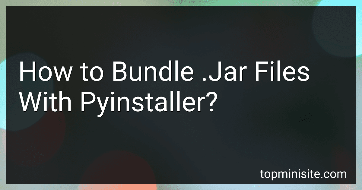 How to Bundle .Jar Files With Pyinstaller? image