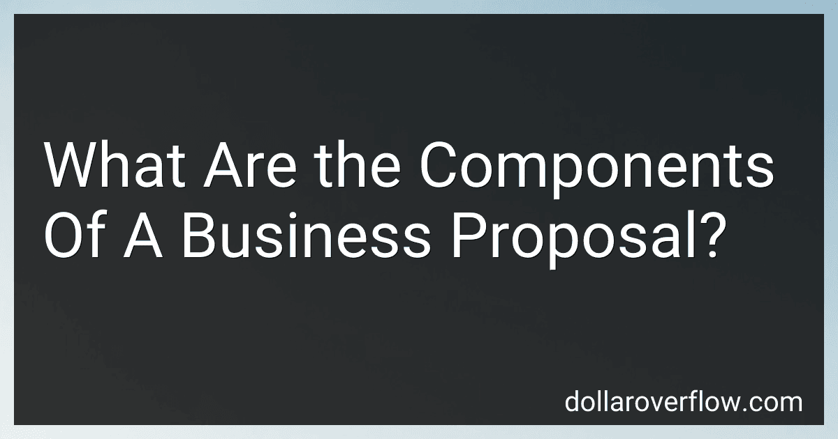 What Are the Components Of A Business Proposal? image
