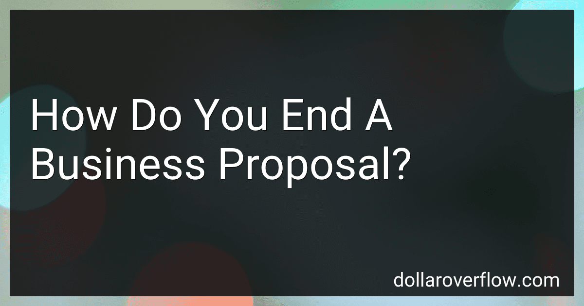 How Do You End A Business Proposal? image