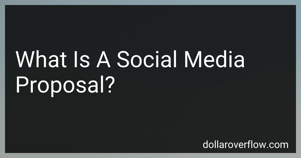 What Is A Social Media Proposal? image