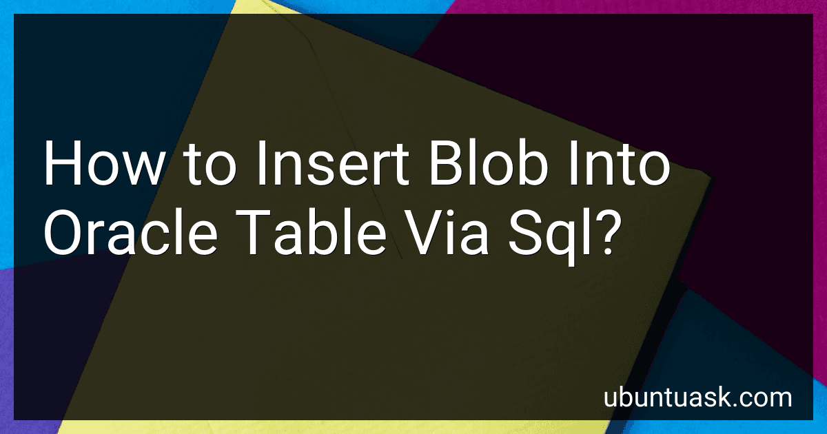 How to Insert Blob Into Oracle Table Via Sql? image