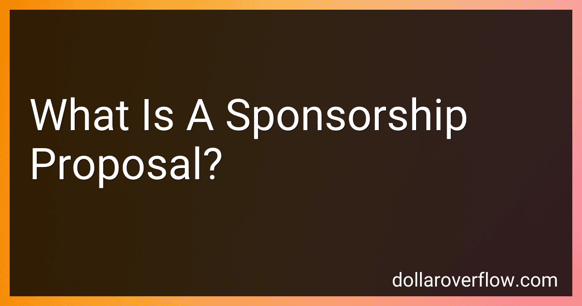 What Is A Sponsorship Proposal? image