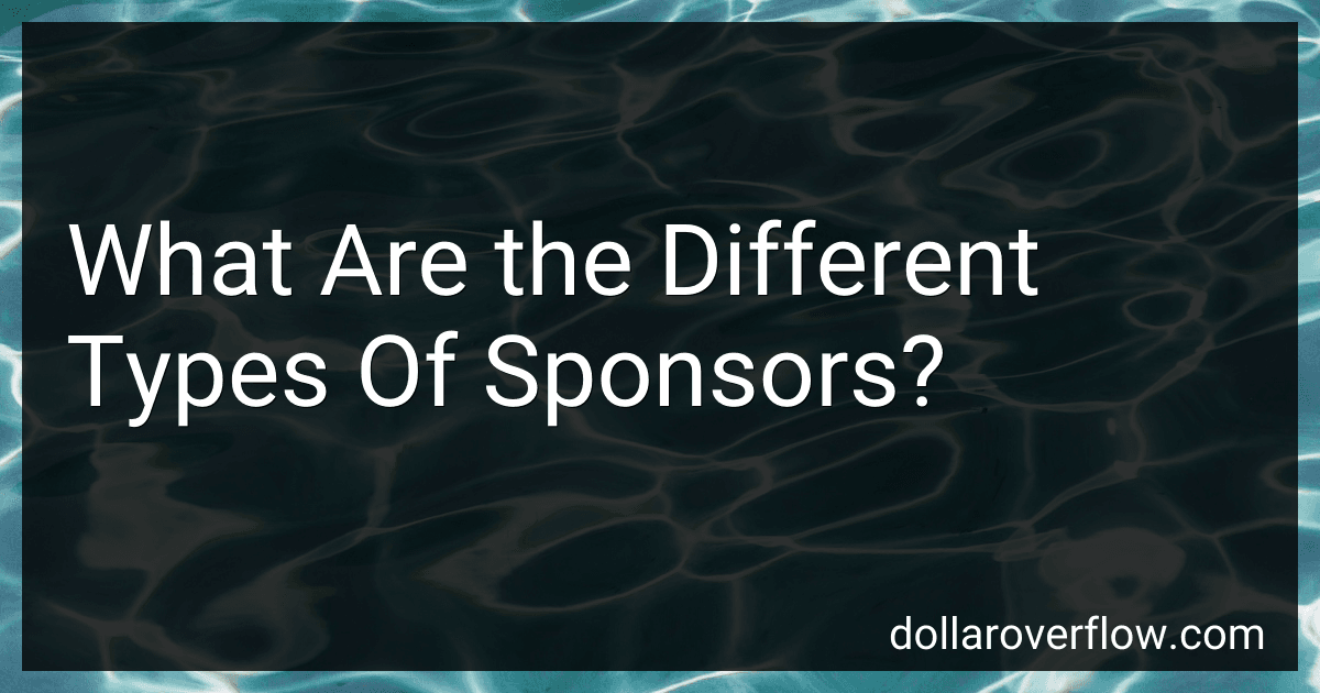 What Are the Different Types Of Sponsors? preview