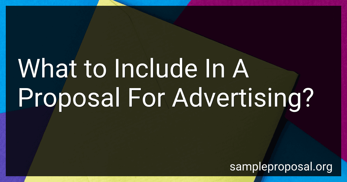 What to Include In A Proposal For Advertising? image