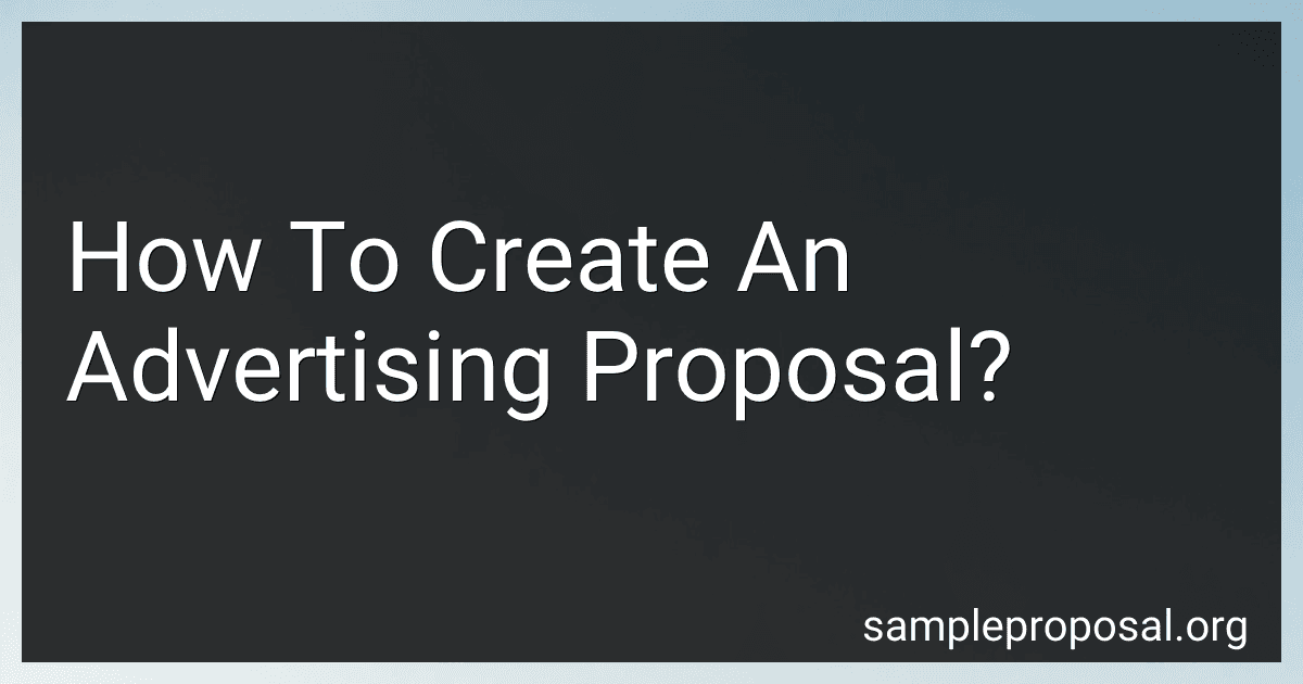 How To Create An Advertising Proposal? image