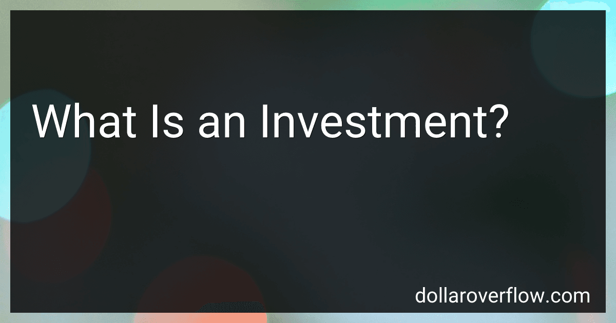What Is an Investment? preview