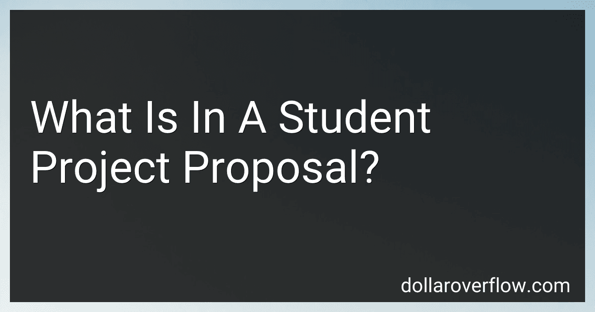 What Is In A Student Project Proposal? image