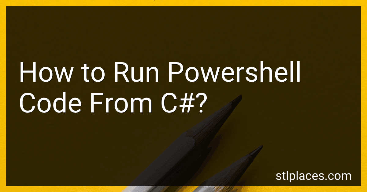 How to Run Powershell Code From C#? preview