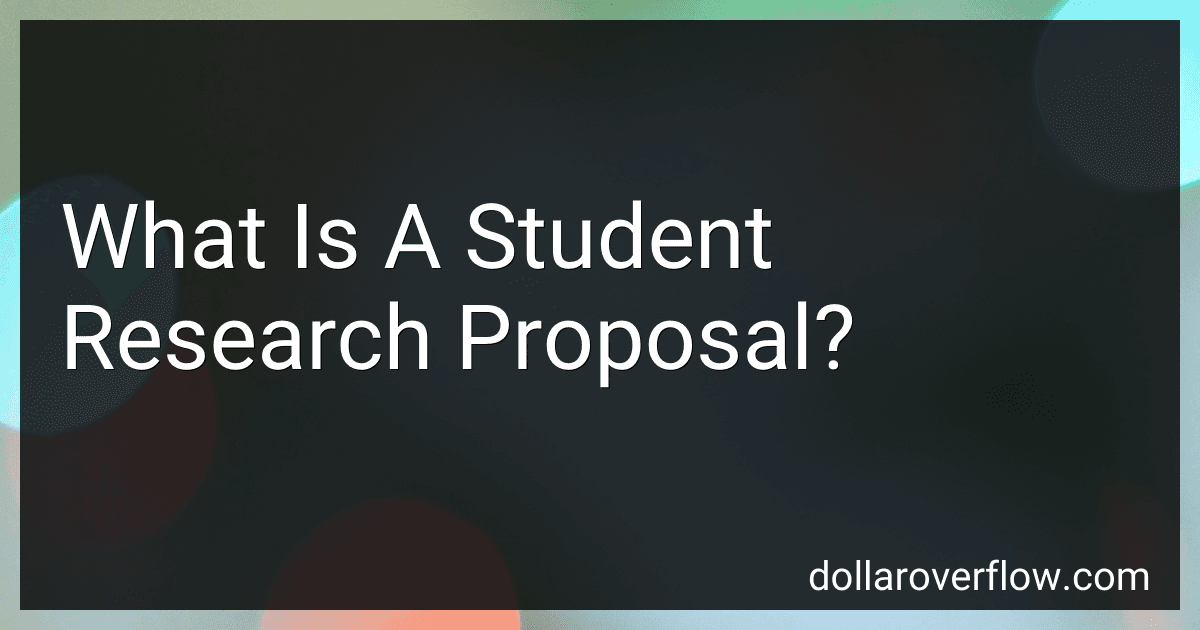 What Is A Student Research Proposal? image