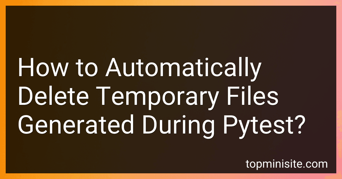 How to Automatically Delete Temporary Files Generated During Pytest? image