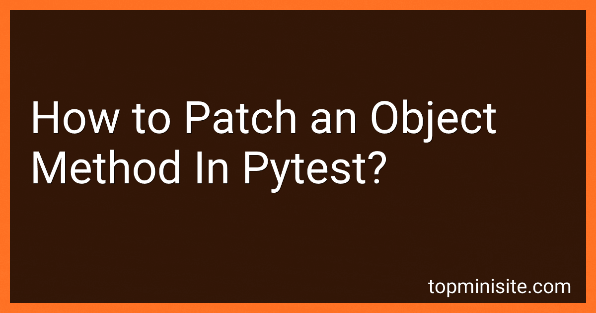 How to Patch an Object Method In Pytest? image