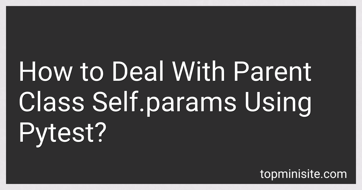 How to Deal With Parent Class Self.params Using Pytest? image