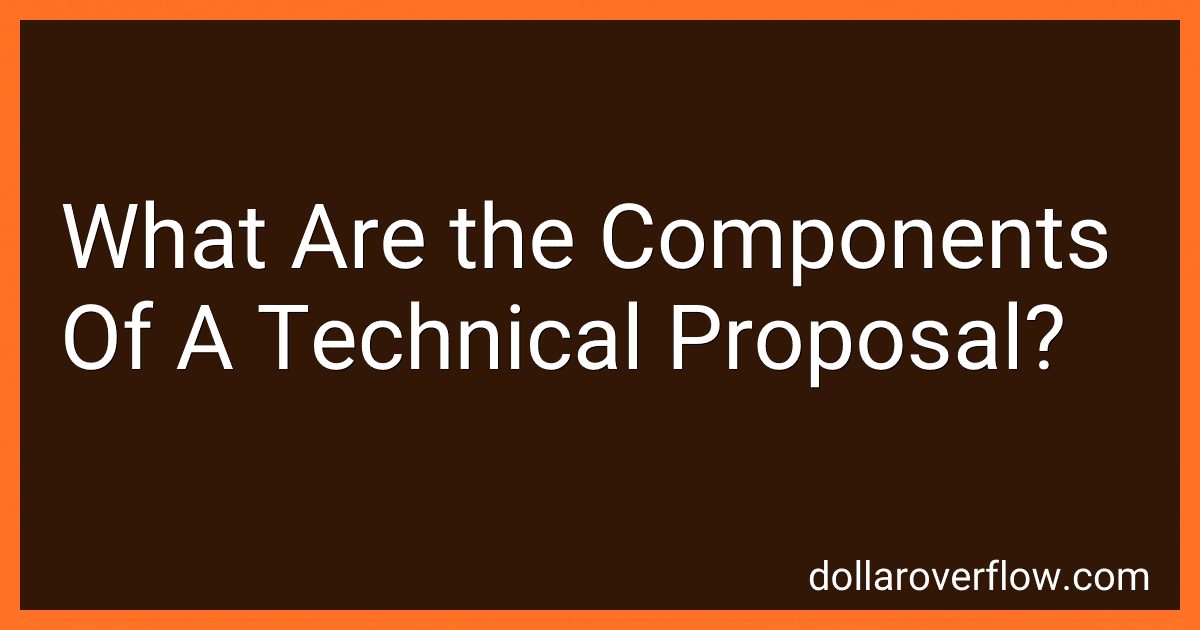 What Are the Components Of A Technical Proposal? preview