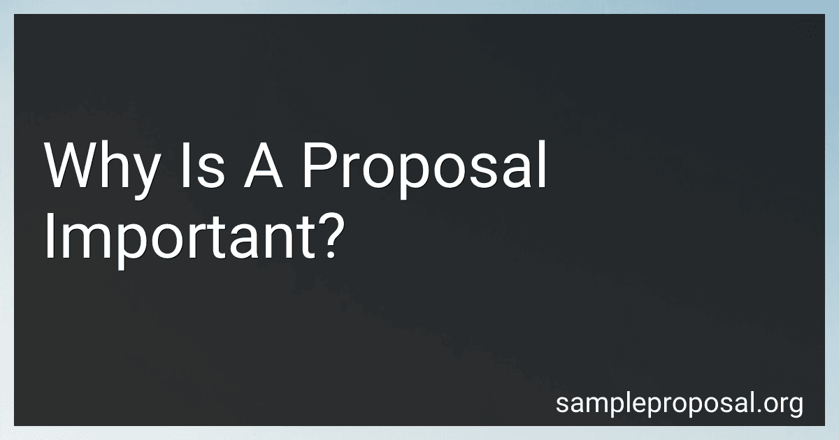 Why Is A Proposal Important? image