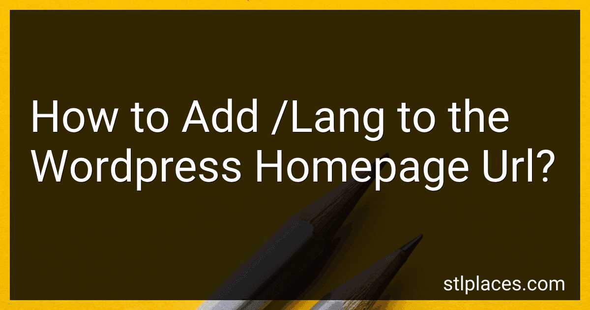 How to Add /Lang to the Wordpress Homepage Url? image