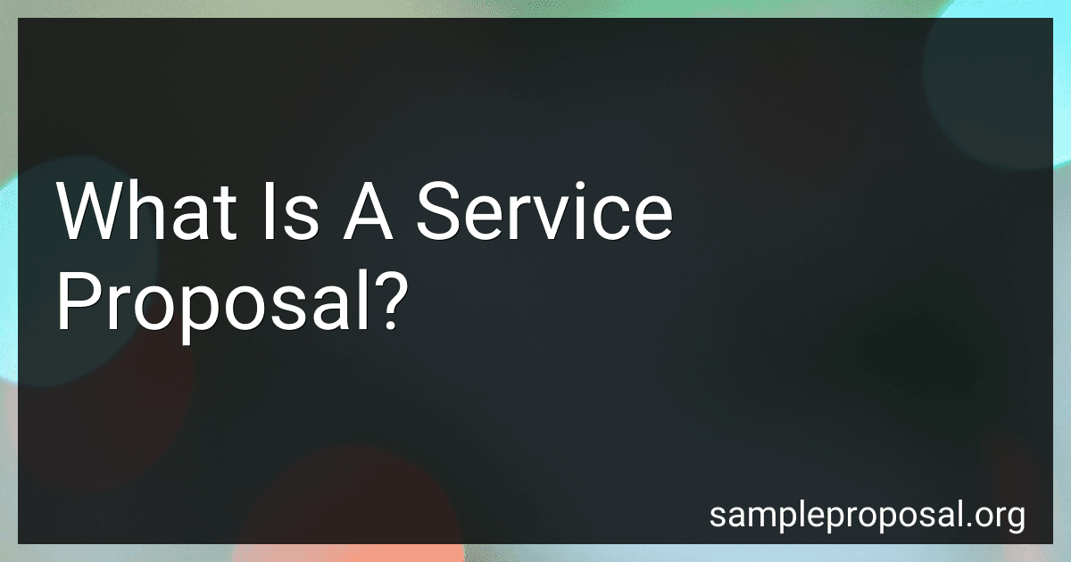 What Is A Service Proposal? image