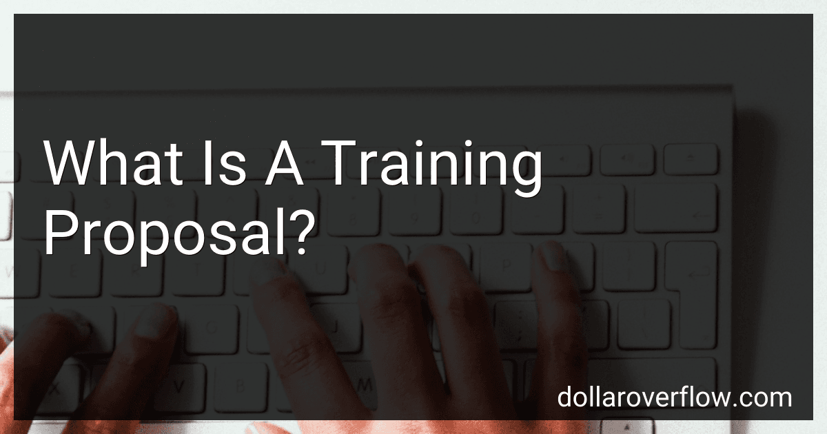 What Is A Training Proposal? preview