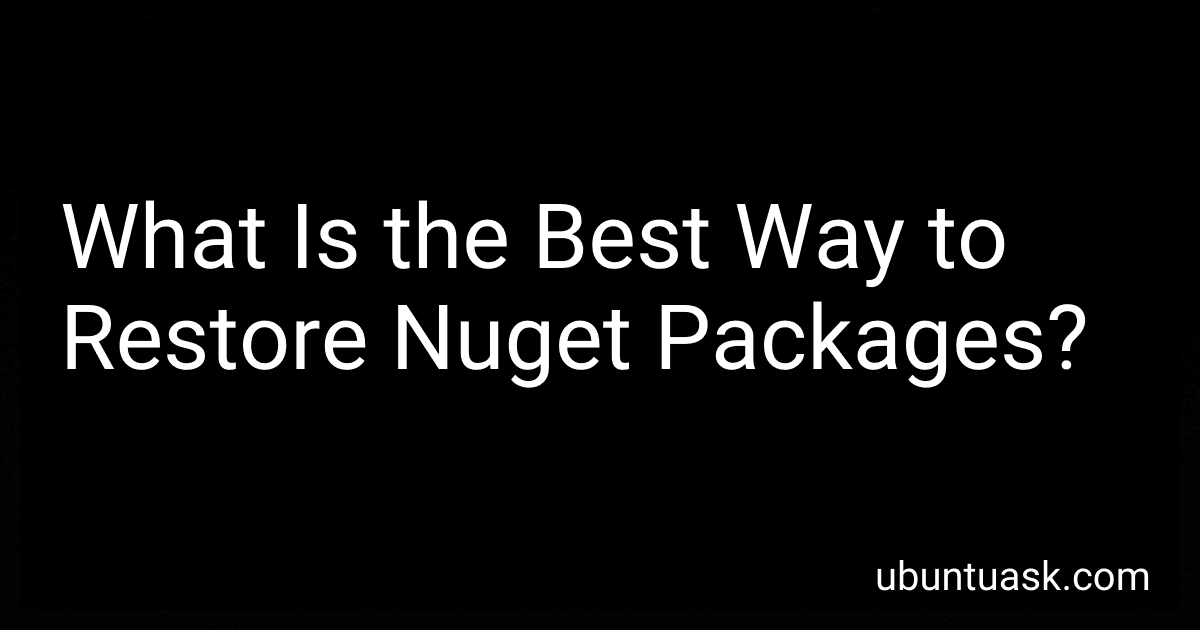 What Is the Best Way to Restore Nuget Packages? preview