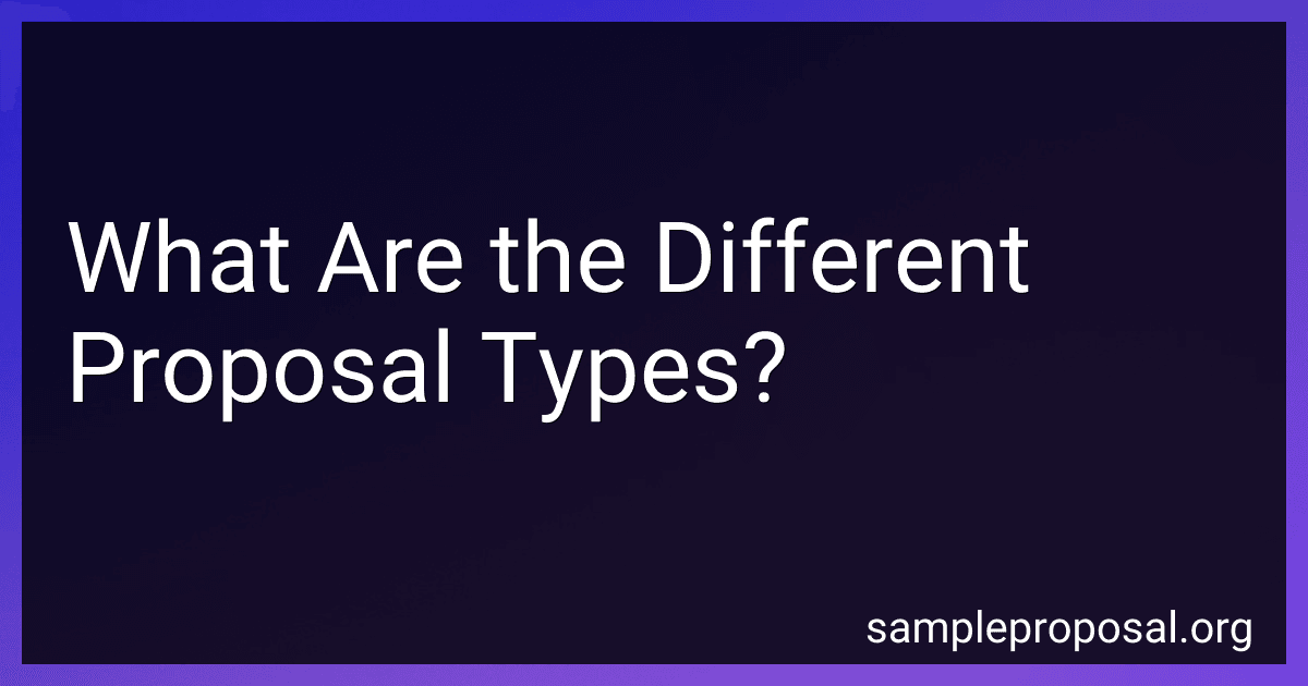 What Are the Different Proposal Types? image