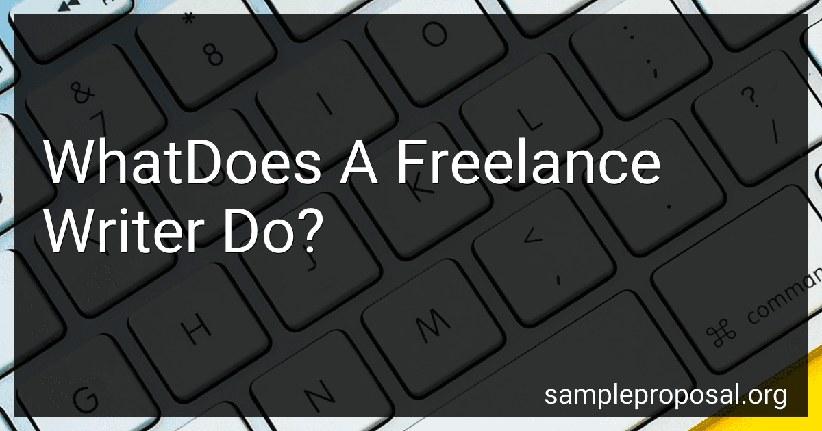 WhatDoes A Freelance Writer Do? image