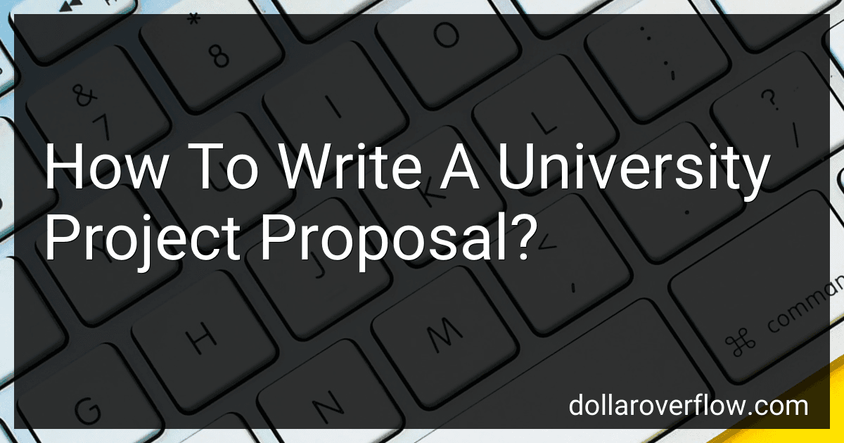 How To Write A University Project Proposal? image