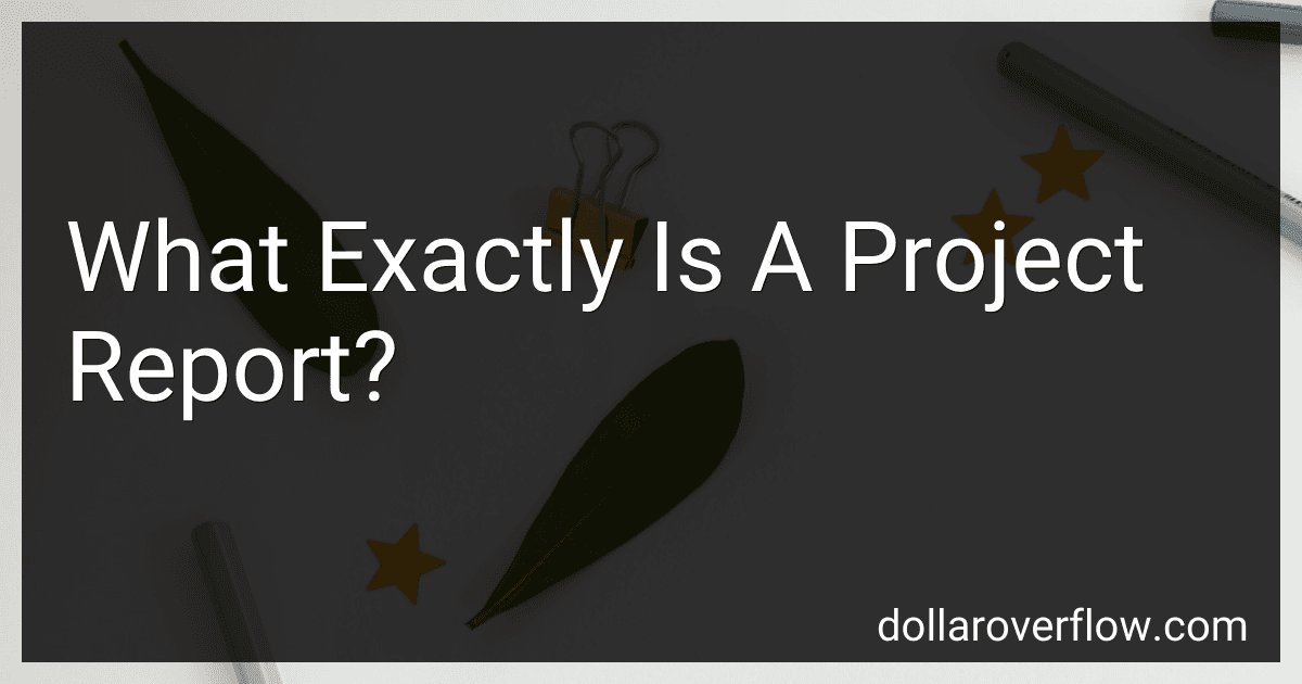 What Exactly Is A Project Report? image