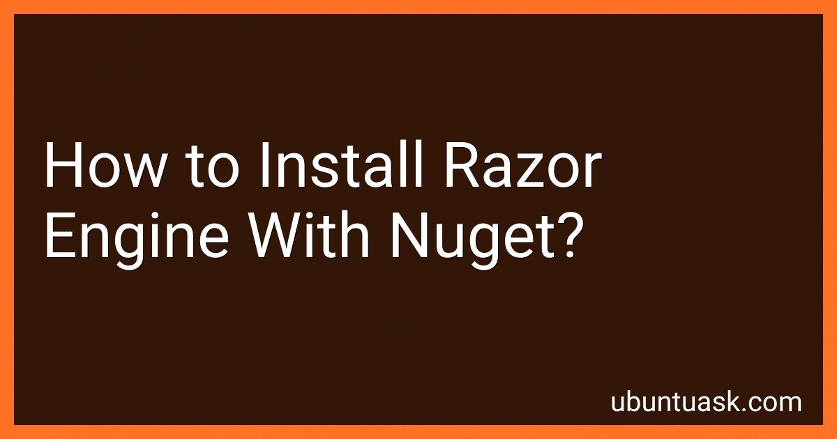 How to Install Razor Engine With Nuget? preview
