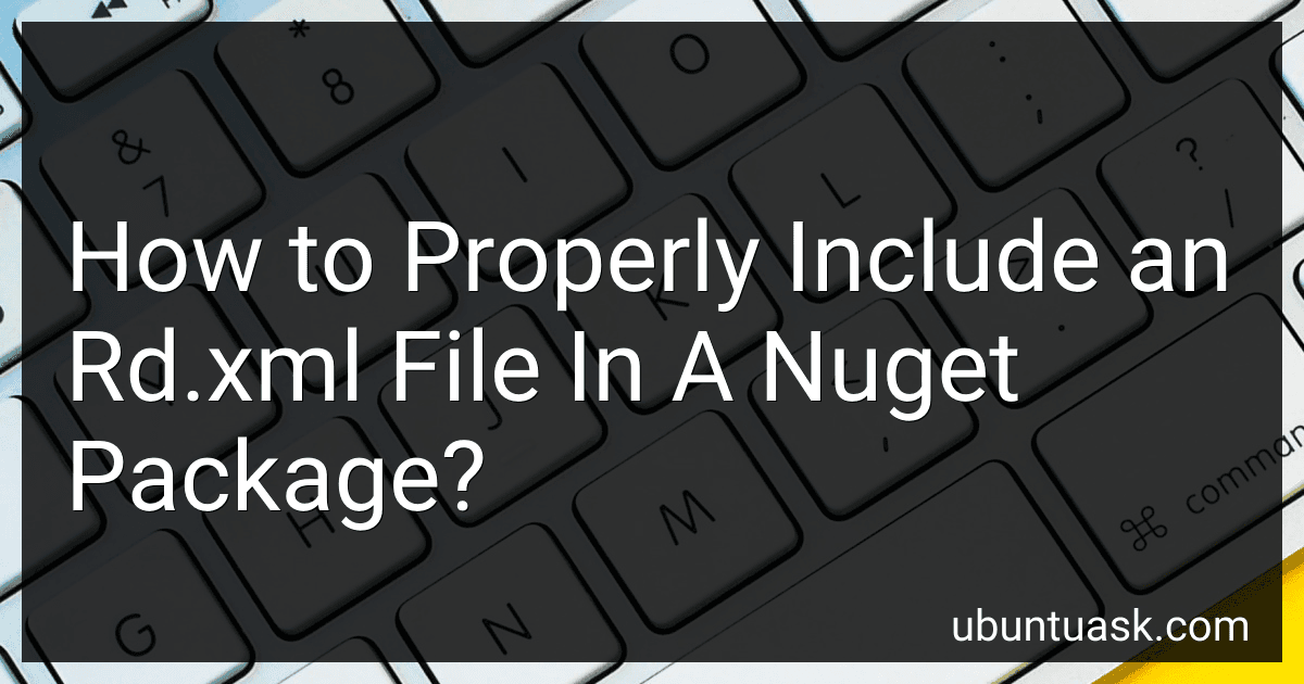 How to Properly Include an Rd.xml File In A Nuget Package? preview