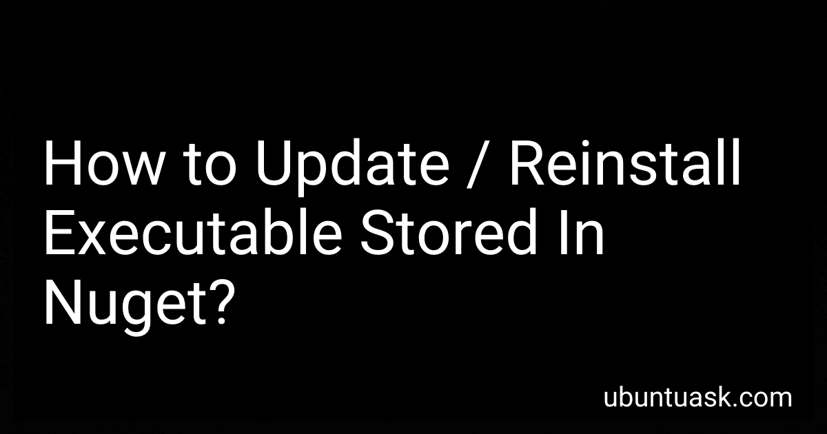 How to Update / Reinstall Executable Stored In Nuget? preview