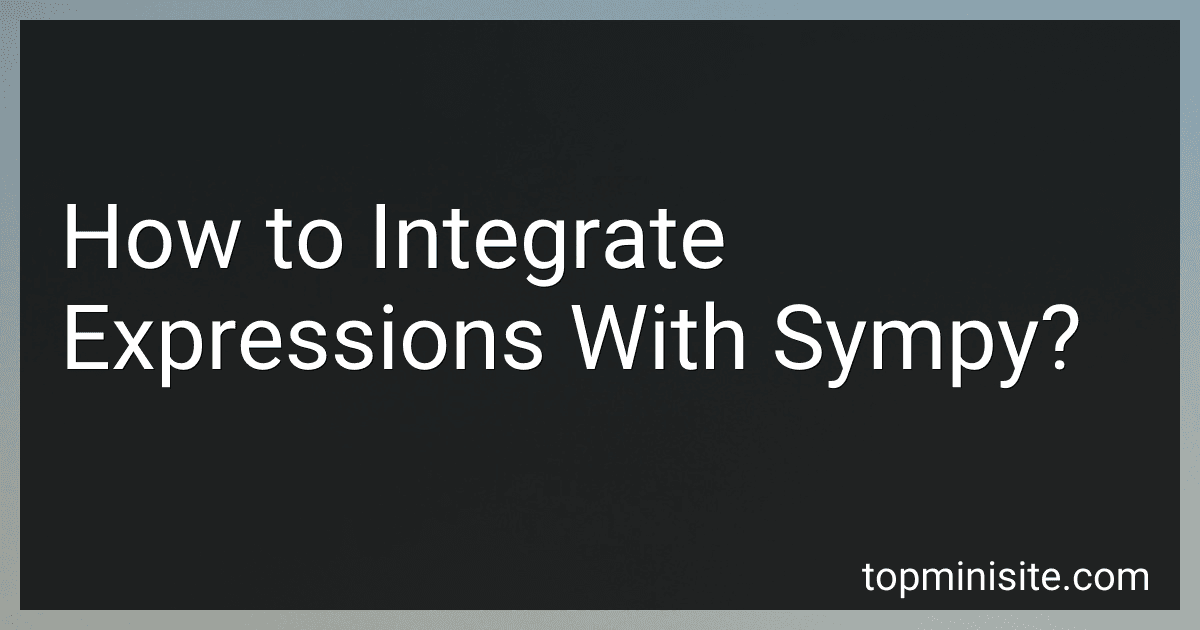 How to Integrate Expressions With Sympy? image