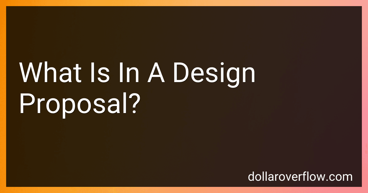 What Is In A Design Proposal? image
