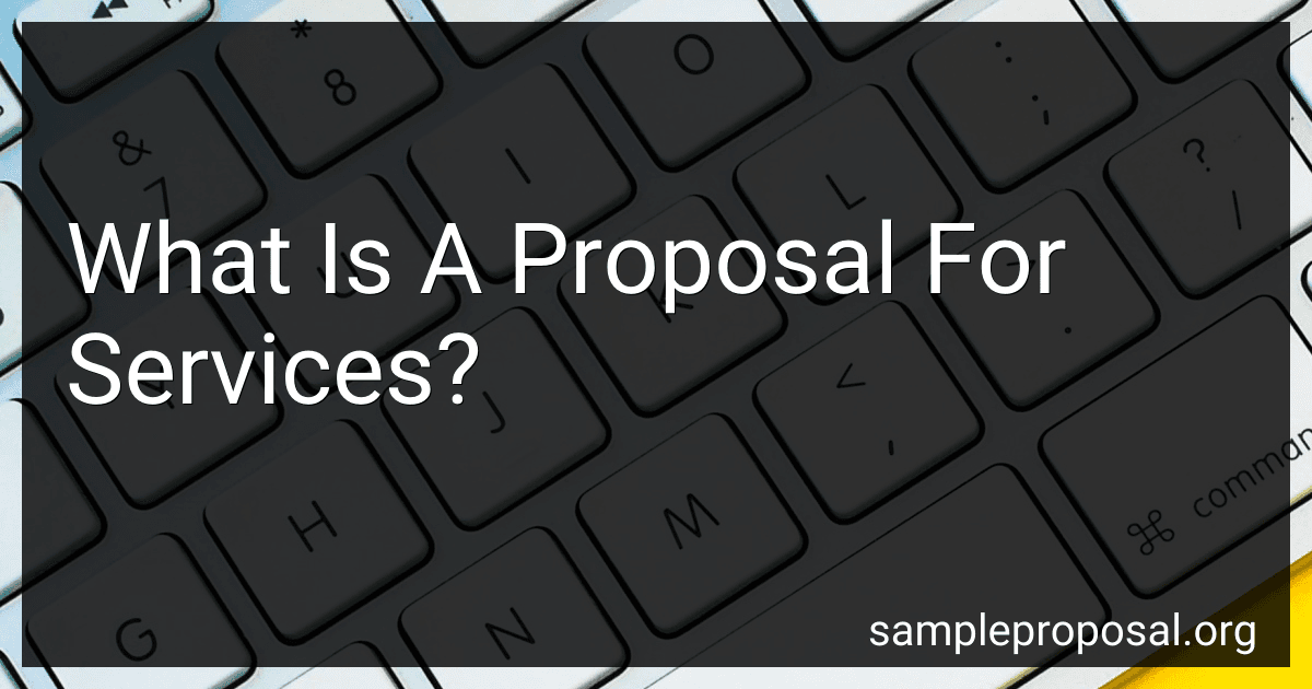 What Is A Proposal For Services? preview