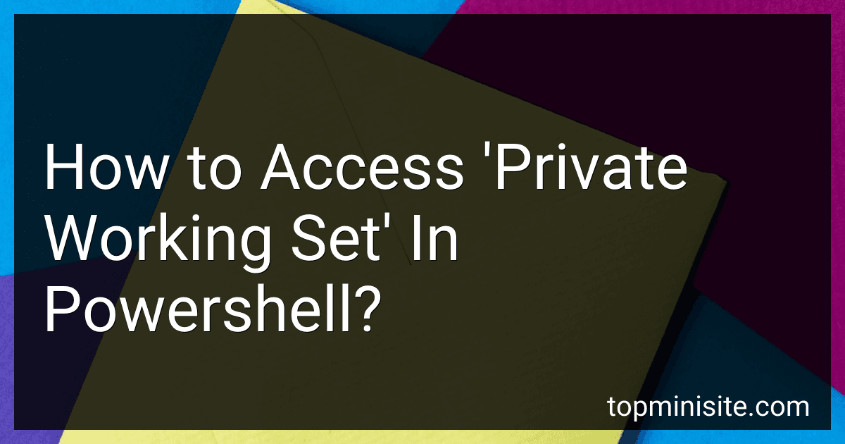 How to Access 'Private Working Set' In Powershell? image